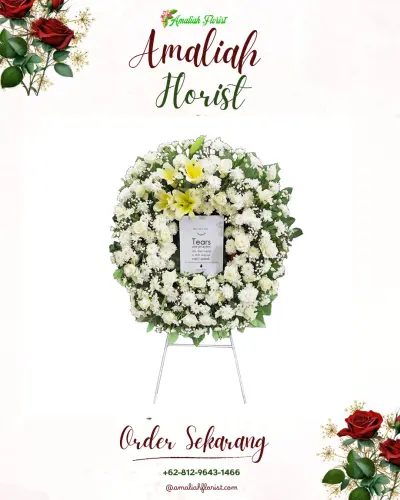 Krans Bunga Duka Cita di Kedewatan